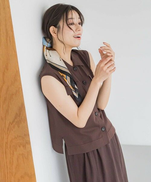 Droite lautreamont / ドロワットロートレアモン ニット・セーター | ポロ襟ノースリーブニット≪手洗い可能≫ | 詳細17