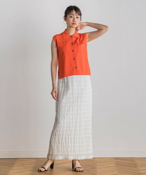 Droite lautreamont / ドロワットロートレアモン ニット・セーター | ポロ襟ノースリーブニット≪手洗い可能≫ | 詳細25