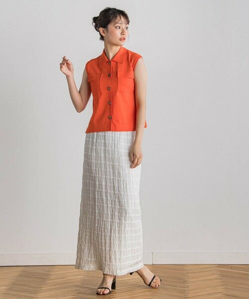 Droite lautreamont / ドロワットロートレアモン ニット・セーター | ポロ襟ノースリーブニット≪手洗い可能≫ | 詳細26