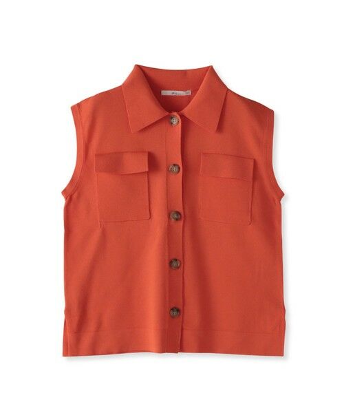 Droite lautreamont / ドロワットロートレアモン ニット・セーター | ポロ襟ノースリーブニット≪手洗い可能≫ | 詳細30