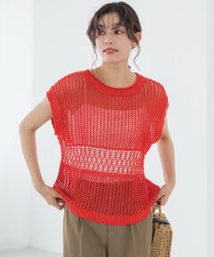 Droite lautreamont / ドロワットロートレアモン ニット・セーター | メッシュニットベスト≪手洗い可能≫