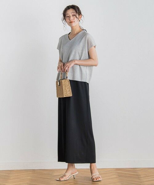 Droite lautreamont / ドロワットロートレアモン ニット・セーター | ラメフレンチスリーブプルオーバー≪手洗い可能≫ | 詳細1