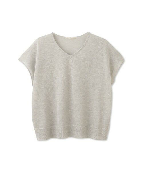 Droite lautreamont / ドロワットロートレアモン ニット・セーター | ラメフレンチスリーブプルオーバー≪手洗い可能≫ | 詳細9