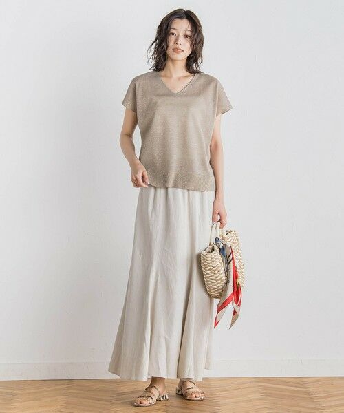 Droite lautreamont / ドロワットロートレアモン ニット・セーター | ラメフレンチスリーブプルオーバー≪手洗い可能≫ | 詳細10