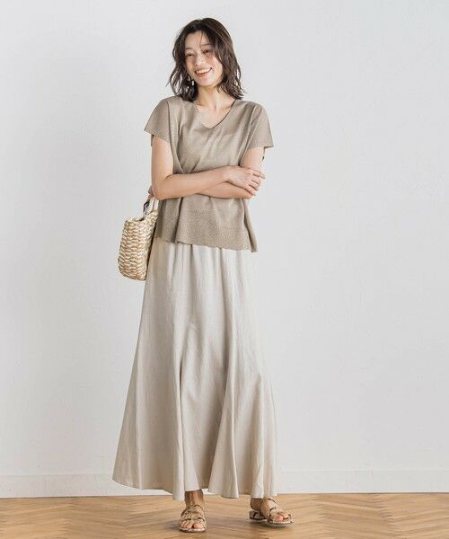 Droite lautreamont / ドロワットロートレアモン ニット・セーター | ラメフレンチスリーブプルオーバー≪手洗い可能≫ | 詳細11