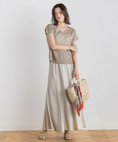 Droite lautreamont / ドロワットロートレアモン ニット・セーター | ラメフレンチスリーブプルオーバー≪手洗い可能≫ | 詳細13