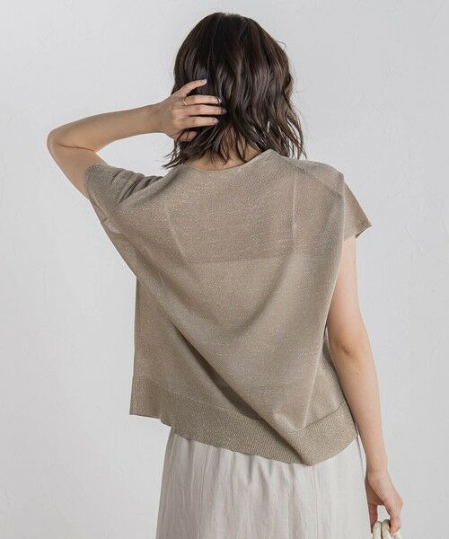 Droite lautreamont / ドロワットロートレアモン ニット・セーター | ラメフレンチスリーブプルオーバー≪手洗い可能≫ | 詳細16