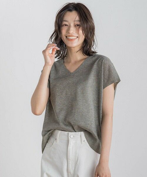 Droite lautreamont / ドロワットロートレアモン ニット・セーター | ラメフレンチスリーブプルオーバー≪手洗い可能≫ | 詳細28