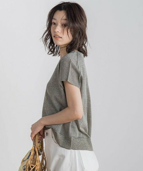 Droite lautreamont / ドロワットロートレアモン ニット・セーター | ラメフレンチスリーブプルオーバー≪手洗い可能≫ | 詳細29