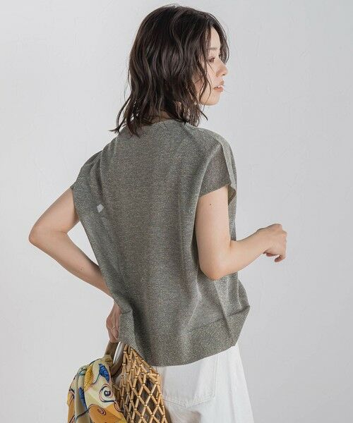 Droite lautreamont / ドロワットロートレアモン ニット・セーター | ラメフレンチスリーブプルオーバー≪手洗い可能≫ | 詳細30