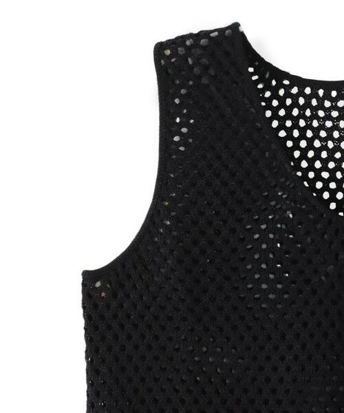 Droite lautreamont / ドロワットロートレアモン ダウンジャケット・ベスト | 裾チュールメッシュベスト≪手洗い可能≫ | 詳細18