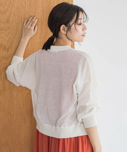 Droite lautreamont / ドロワットロートレアモン ニット・セーター | シアーZIPブルゾン≪手洗い可能≫ | 詳細7