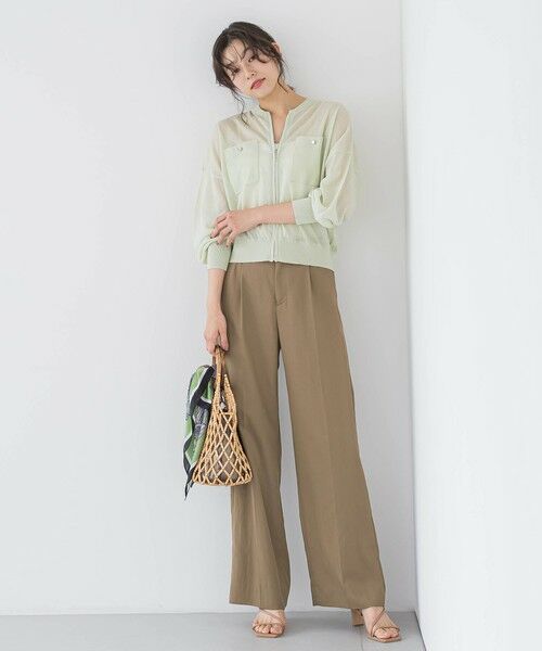 Droite lautreamont / ドロワットロートレアモン ニット・セーター | シアーZIPブルゾン≪手洗い可能≫ | 詳細12