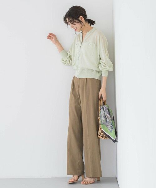 Droite lautreamont / ドロワットロートレアモン ニット・セーター | シアーZIPブルゾン≪手洗い可能≫ | 詳細13