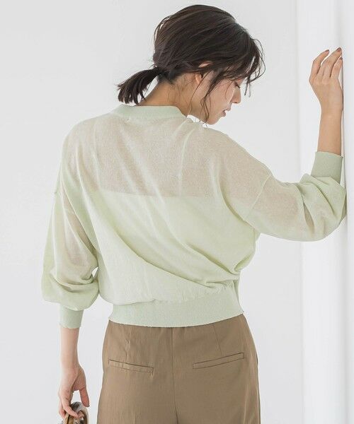 Droite lautreamont / ドロワットロートレアモン ニット・セーター | シアーZIPブルゾン≪手洗い可能≫ | 詳細17