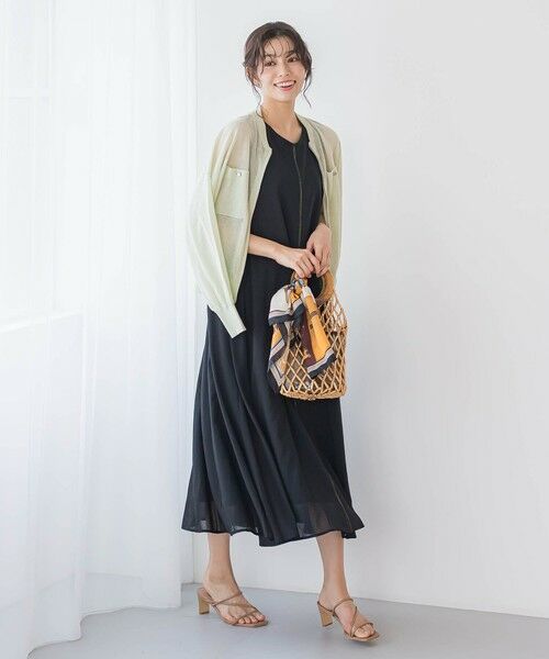 Droite lautreamont / ドロワットロートレアモン ニット・セーター | シアーZIPブルゾン≪手洗い可能≫ | 詳細18