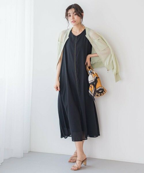 Droite lautreamont / ドロワットロートレアモン ニット・セーター | シアーZIPブルゾン≪手洗い可能≫ | 詳細20