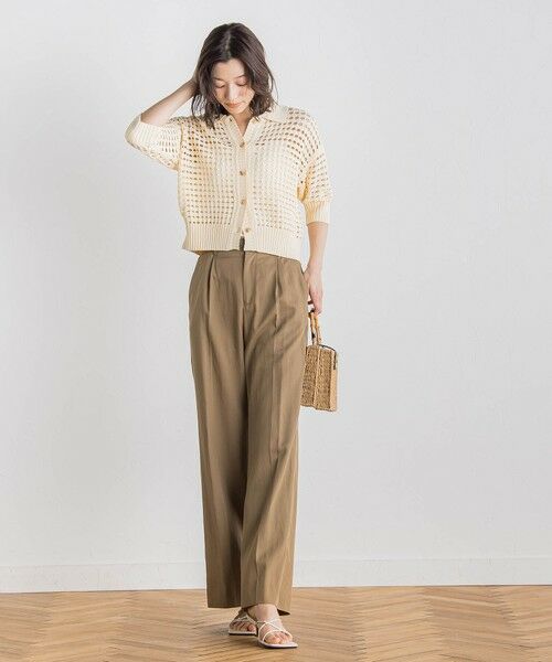 Droite lautreamont / ドロワットロートレアモン ニット・セーター | 襟付きメッシュニット≪手洗い可能≫ | 詳細4