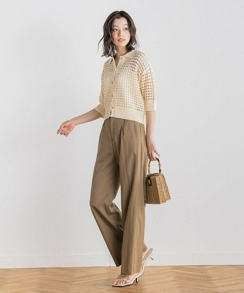 Droite lautreamont / ドロワットロートレアモン ニット・セーター | 襟付きメッシュニット≪手洗い可能≫ | 詳細5