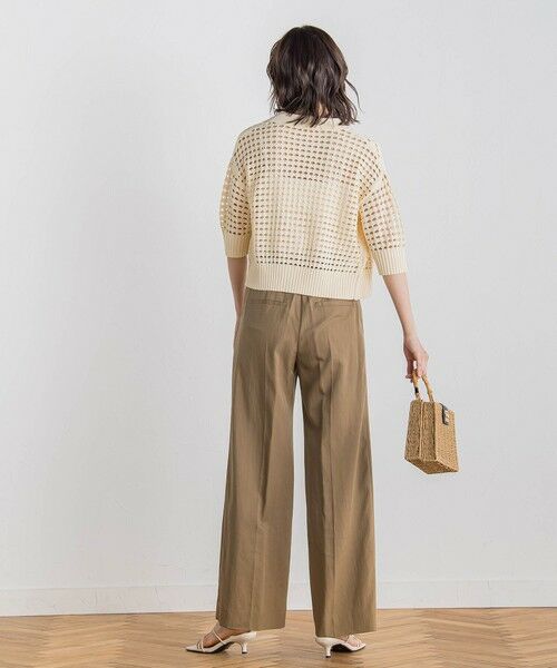 Droite lautreamont / ドロワットロートレアモン ニット・セーター | 襟付きメッシュニット≪手洗い可能≫ | 詳細2