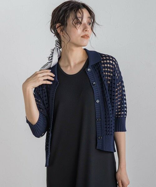 Droite lautreamont / ドロワットロートレアモン ニット・セーター | 襟付きメッシュニット≪手洗い可能≫ | 詳細13