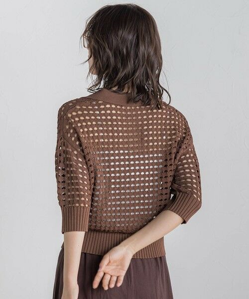 Droite lautreamont / ドロワットロートレアモン ニット・セーター | 襟付きメッシュニット≪手洗い可能≫ | 詳細24