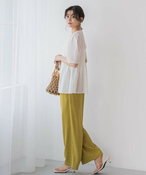 Droite lautreamont / ドロワットロートレアモン シャツ・ブラウス | カラミタンブラーZIPブラウス≪手洗い可能≫ | 詳細1