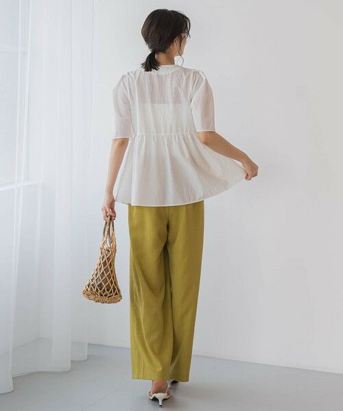 Droite lautreamont / ドロワットロートレアモン シャツ・ブラウス | カラミタンブラーZIPブラウス≪手洗い可能≫ | 詳細2