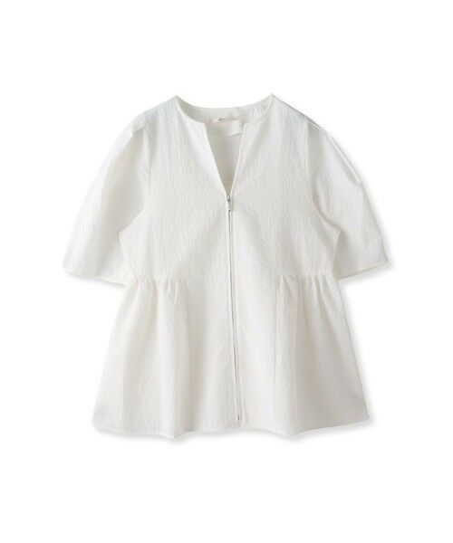 Droite lautreamont / ドロワットロートレアモン シャツ・ブラウス | カラミタンブラーZIPブラウス≪手洗い可能≫ | 詳細9