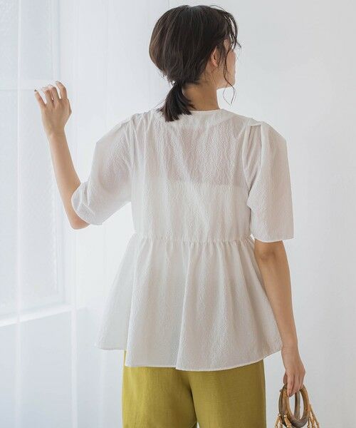 Droite lautreamont / ドロワットロートレアモン シャツ・ブラウス | カラミタンブラーZIPブラウス≪手洗い可能≫ | 詳細7