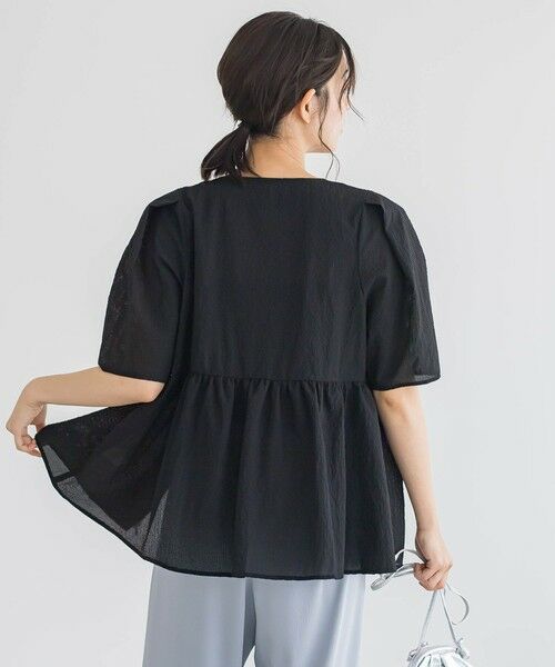 Droite lautreamont / ドロワットロートレアモン シャツ・ブラウス | カラミタンブラーZIPブラウス≪手洗い可能≫ | 詳細17