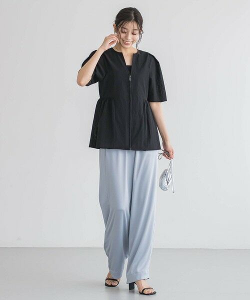 Droite lautreamont / ドロワットロートレアモン シャツ・ブラウス | カラミタンブラーZIPブラウス≪手洗い可能≫ | 詳細10