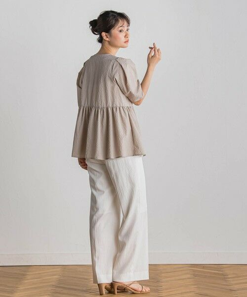 Droite lautreamont / ドロワットロートレアモン シャツ・ブラウス | カラミタンブラーZIPブラウス≪手洗い可能≫ | 詳細19