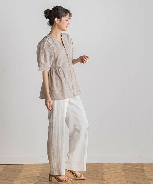 Droite lautreamont / ドロワットロートレアモン シャツ・ブラウス | カラミタンブラーZIPブラウス≪手洗い可能≫ | 詳細20