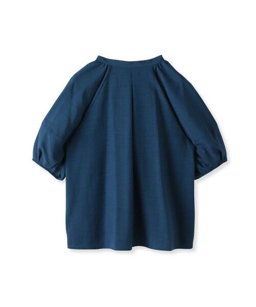 Droite lautreamont / ドロワットロートレアモン シャツ・ブラウス | タンブラーブッチャーキーネックブラウス≪手洗い可能≫ | 詳細9