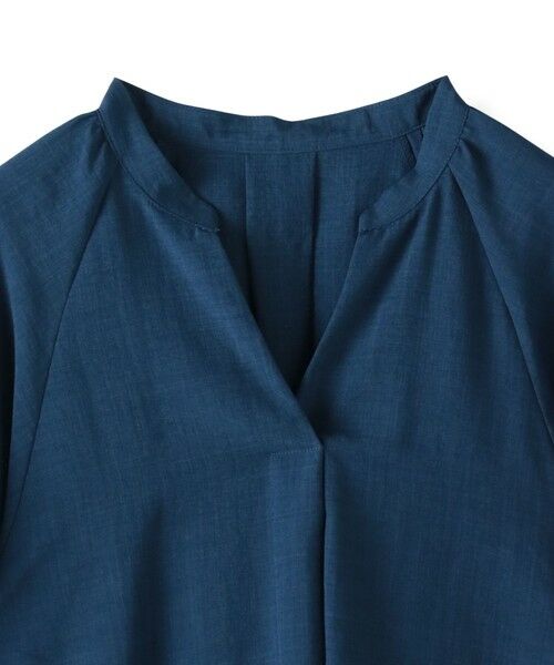 Droite lautreamont / ドロワットロートレアモン シャツ・ブラウス | タンブラーブッチャーキーネックブラウス≪手洗い可能≫ | 詳細10