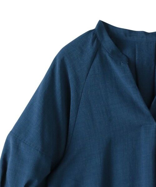 Droite lautreamont / ドロワットロートレアモン シャツ・ブラウス | タンブラーブッチャーキーネックブラウス≪手洗い可能≫ | 詳細11