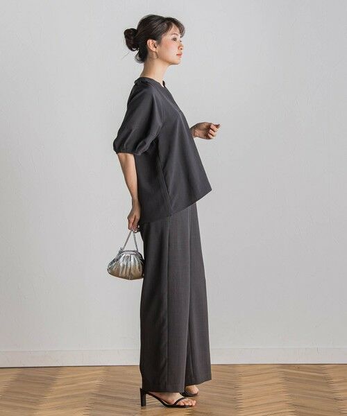 Droite lautreamont / ドロワットロートレアモン シャツ・ブラウス | タンブラーブッチャーキーネックブラウス≪手洗い可能≫ | 詳細24