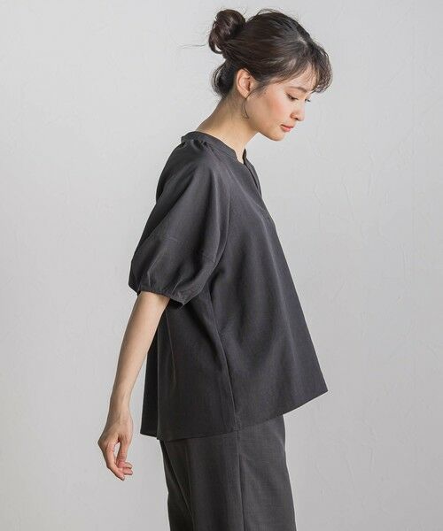 Droite lautreamont / ドロワットロートレアモン シャツ・ブラウス | タンブラーブッチャーキーネックブラウス≪手洗い可能≫ | 詳細27