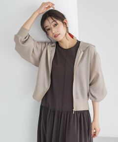 Droite lautreamont / ドロワットロートレアモン シャツ・ブラウス | 変わり織りメッシュパーカー≪手洗い可能≫