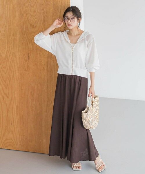 Droite lautreamont / ドロワットロートレアモン シャツ・ブラウス | 変わり織りメッシュパーカー≪手洗い可能≫ | 詳細1