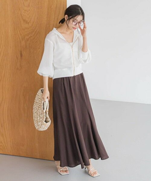 Droite lautreamont / ドロワットロートレアモン シャツ・ブラウス | 変わり織りメッシュパーカー≪手洗い可能≫ | 詳細2