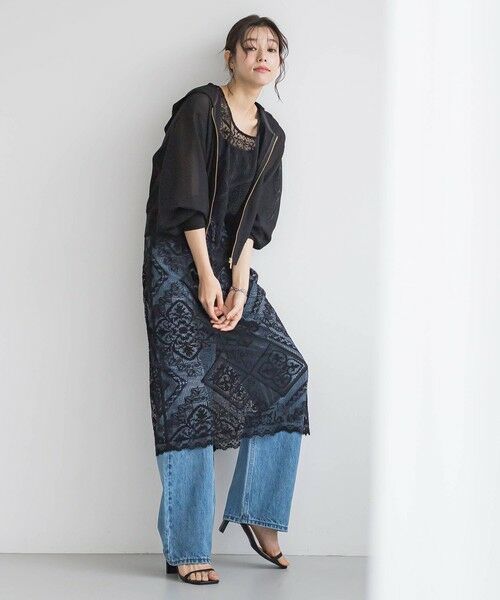 Droite lautreamont / ドロワットロートレアモン シャツ・ブラウス | 変わり織りメッシュパーカー≪手洗い可能≫ | 詳細14