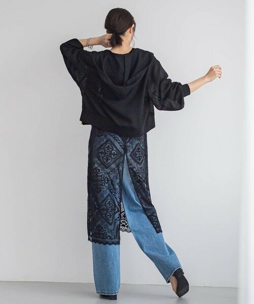 Droite lautreamont / ドロワットロートレアモン シャツ・ブラウス | 変わり織りメッシュパーカー≪手洗い可能≫ | 詳細15