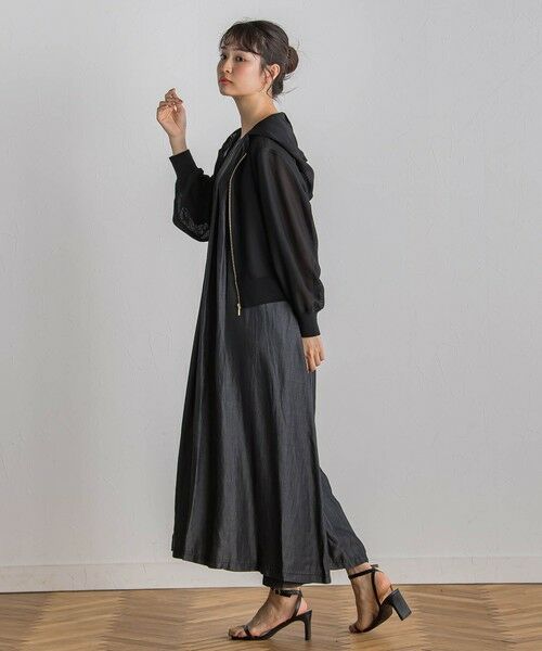 Droite lautreamont / ドロワットロートレアモン シャツ・ブラウス | 変わり織りメッシュパーカー≪手洗い可能≫ | 詳細19