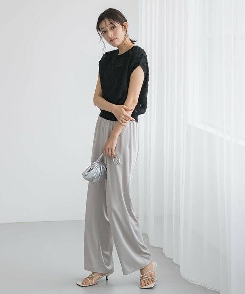 Droite lautreamont / ドロワットロートレアモン シャツ・ブラウス | シアーカットジャガードブラウス≪洗濯機で洗える≫ | 詳細10