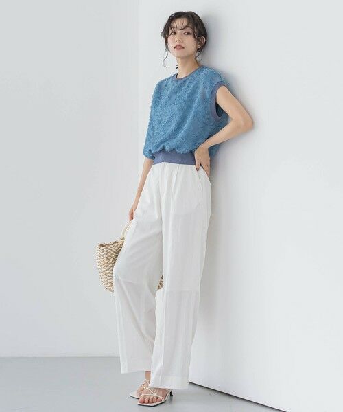 Droite lautreamont / ドロワットロートレアモン シャツ・ブラウス | シアーカットジャガードブラウス≪洗濯機で洗える≫ | 詳細15