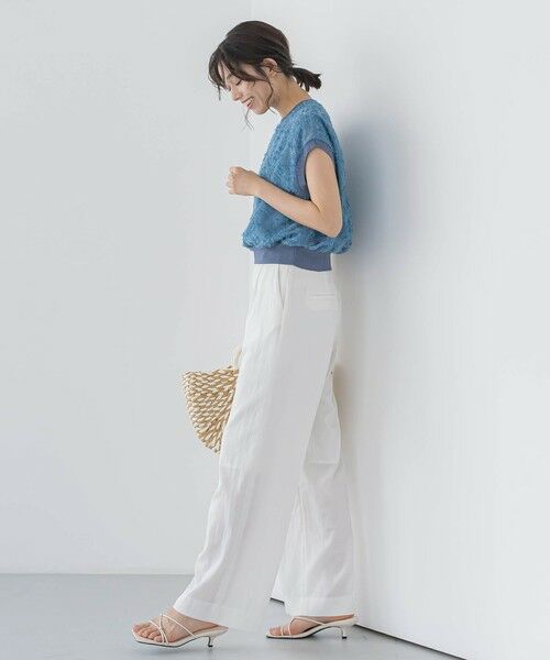 Droite lautreamont / ドロワットロートレアモン シャツ・ブラウス | シアーカットジャガードブラウス≪洗濯機で洗える≫ | 詳細16