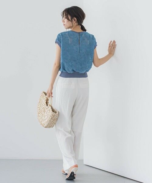 Droite lautreamont / ドロワットロートレアモン シャツ・ブラウス | シアーカットジャガードブラウス≪洗濯機で洗える≫ | 詳細17