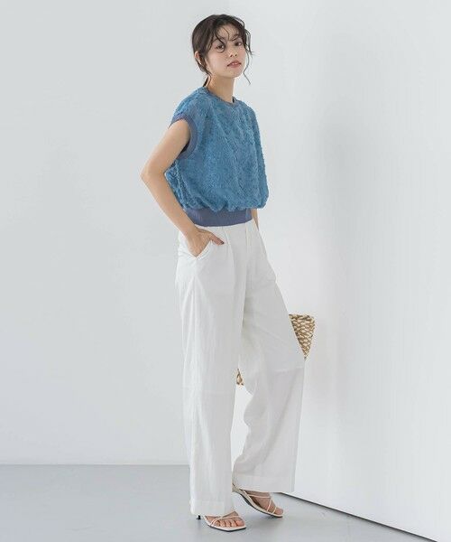 Droite lautreamont / ドロワットロートレアモン シャツ・ブラウス | シアーカットジャガードブラウス≪洗濯機で洗える≫ | 詳細18